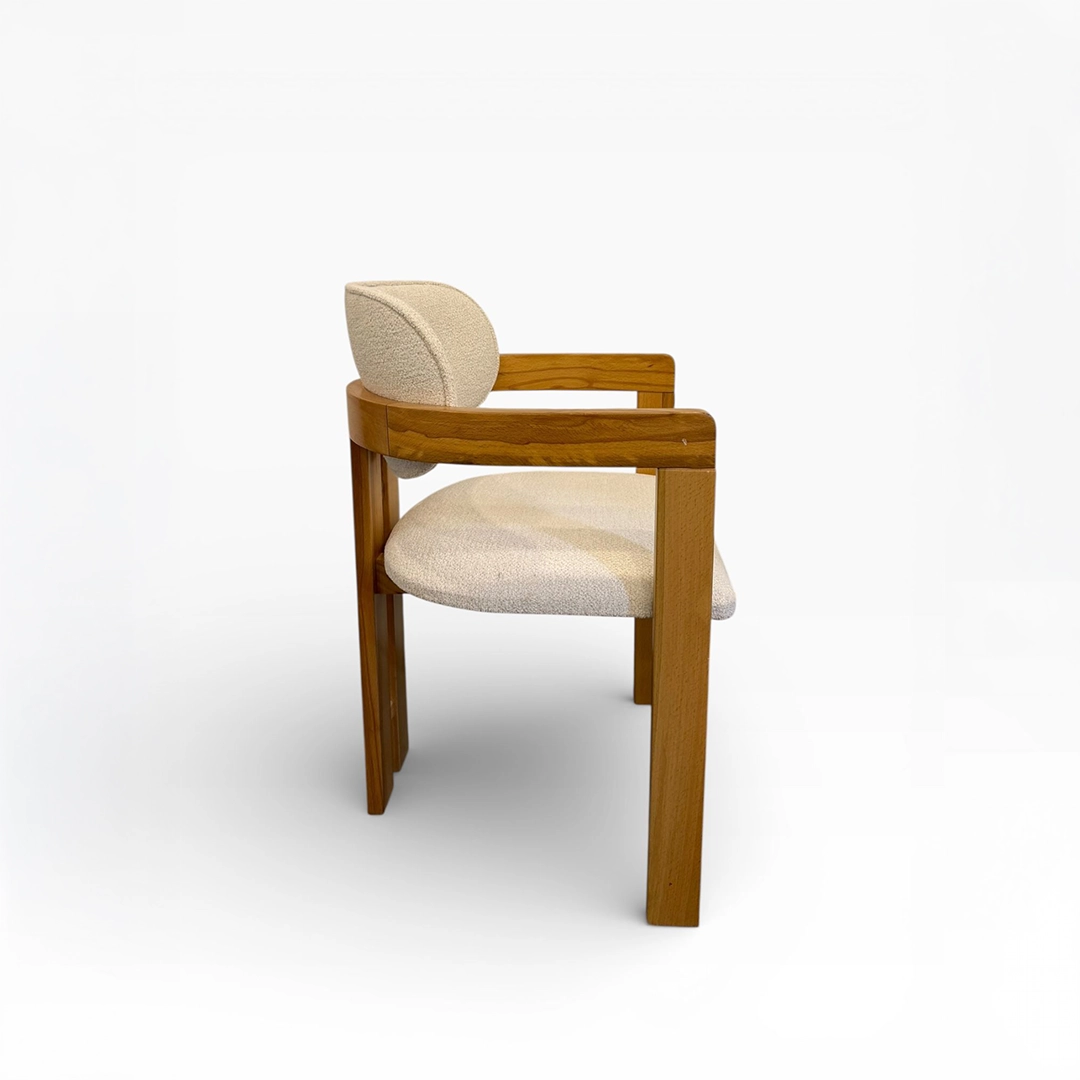 T Ahşap Sandalye | Modern Kollu Yemek Sandalyesi